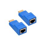 Extensor Hdmi 30 Metros 3d Via 1 Cabo De Rede Rj45 Cat5e/6