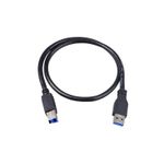 Cabo Usb Tipo B E Tipo A 3.0 Super Speed 5gb/s 1,8m Cor Preto