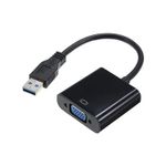 Cabo USB 3.0 Macho x VGA Fêmea Conversor Digital Super speed Knup
