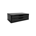 Suporte Monitor C/2 gavetas Souza Office Black Piano
