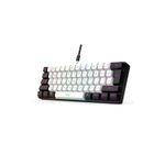 Teclado Desktop C/Fio Semi Mecânico 60% G61 RGB Preto e Branco OEM