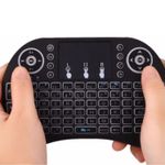 Teclado Mini Air Mouse Touch Wireless S/Fio C/Led Preto LTVB45006