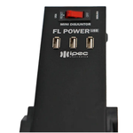Filtro de Linha 6T+3 USB 10a 1.2m Ipec Preto