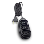 Extensão Elétrica Bivolt 10A 3 Saídas OEM Preto