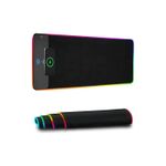 Mousepad Gamer Led Rgb 70 X 30cm com carregador por inducao