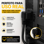 Cabo de Força Energia Desktop Tripolar Padrão 1,5mt 90 Graus
