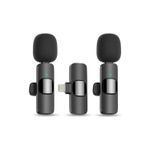 Microfone Lapela S/Fio Wireless Lightning P-6112 A-MK232 OEM - 2 micro