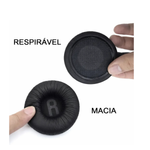 Almofadas para Fone de Ouvido e Headset 45mm Par Preto