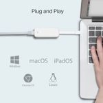 Adaptador de Rede USB tipo C 3.0 Lan Rj45 10/100/1000Mbps Ue300c Ver: 2.0 Tp-link