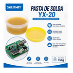 Fluxo de Solda em Pasta Amarelo Yaxun Yx-20