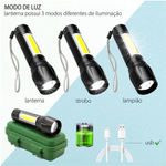 Lanterna Xpe C/Zoom À Prova D'água A2