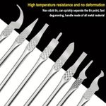 Kit Ferramentas Espatulas BGA Finas de Reparo 8 Peças