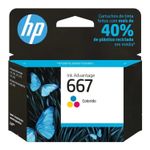 Tinta Cartucho HP 667 Tricolor 2ml