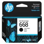 Tinta Cartucho HP 668 Preto 3ml