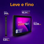 Tablet Positivo Vision Tab7 64gb 3gb Ram Tela 7” IPS, Bateria 3100mAh, Android 14 Go Wifi Bluetooth T307G