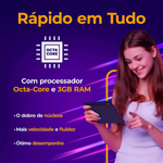 Tablet Positivo Vision Tab7 64gb 3gb Ram Tela 7” IPS, Bateria 3100mAh, Android 14 Go Wifi Bluetooth T307G