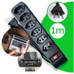 Filtro de Linha Energia 6T 10a Isotel Preto  