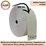 Bobina Termica 57mm x 300m Rélogio Ponto Eletronico