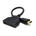 Adaptador HDMI Duplicador de Tela 1 Entrada Hdmi macho X 2 Saidas Hdmi Femea