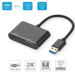 Adaptador HDMI USB, VGA, 2k 