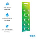 Bateria LR44 A76 Ag13 Alcalina 1.5v Elgin Moeda