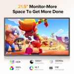 Monitor Portátil 21.5 HDMI FHD 120Hz Touch Compatível Com Laptop, Switch, PS5, Xbox UPERFECT
