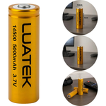 Pilha 14500 5000mAh 3.7v luatek