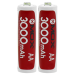 Pilha AA 3000mah Rechargeable Kit C/ 2 Un Mox