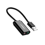 Adaptador Usb 2.0  x  P2 Preto OEM