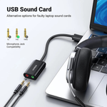 Adaptador Usb 2.0  x  P2 Preto OEM