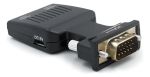 Adaptador VGA Macho x HDMI Fêmea C/ Áudio