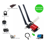 Placa Wireless PCIe FV-AC1200 Adaptador Bluetooth 4.0 Dual Band 2.4G 5Ghz