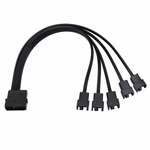 Cabo Adaptador Molex/SATA 4 Pinos Para 5 Fan PWM