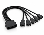 Cabo Adaptador Molex/SATA 4 Pinos Para 5 Fan PWM