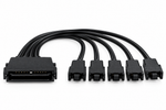 Cabo Adaptador Molex/SATA 4 Pinos Para 5 Fan PWM