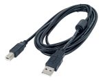 Cabo Impressora Usb 2.0, Reto, tipo A Macho para tipo B 3M Preto