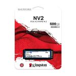 Nvme 500GB M.2 Kingston NV2 Pcie 4.0 3500MB/s