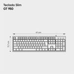 Teclado Desktop C/Fio USB Slim TCN 950 Preto