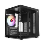 Gabinete Gamer Atom M-ATX Mini Tower C/1 Fan Traseira Preto Pichau