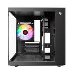 Gabinete Gamer Atom M-ATX Mini Tower C/1 Fan Traseira Preto Pichau
