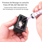Tinta Cartucho HP Recarregável 805/682/667/305/667 XL/653 - S/CX