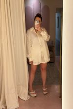 Shorts Linho Off-White