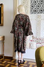 Kaftan Ali Bordado Preto
