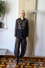 Camisa Renda Paraty Preta 