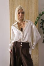 Camisa Seda Off-White 