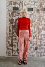 Blusa Recorte Tricot Vermelho