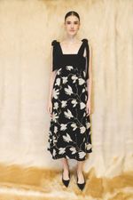 Vestido Mona Floral Preto