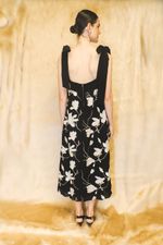 Vestido Mona Floral Preto