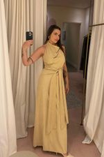 Vestido Debie Manteiga 