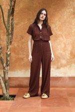 Camisa Renda Chocolate